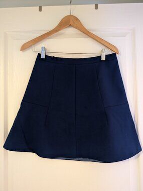 J. Crew Fit/Flare Mini Skirt (royal blue)